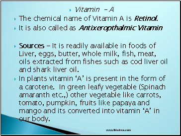 Vitamin - A
