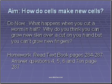 How do cells make new cells