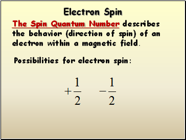 Electron Spin