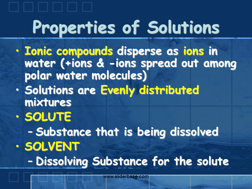 Properties of Water Presentation Biology