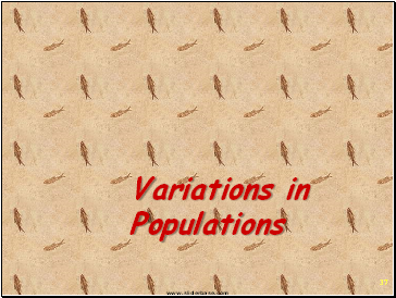 Variations in Populations