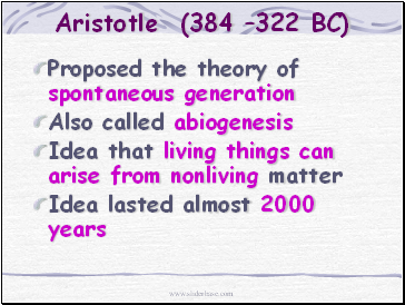 Aristotle (384 322 BC)