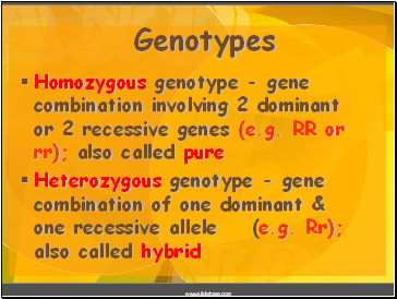 Genotypes
