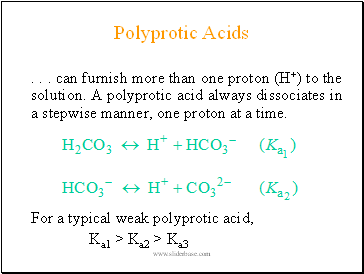 Polyprotic Acids