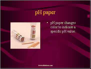 pH paper