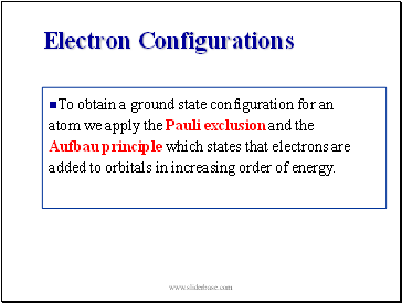 Electron Configurations