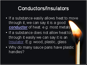 Conductors/Insulators