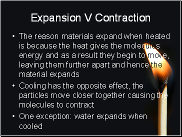 Expansion V Contraction