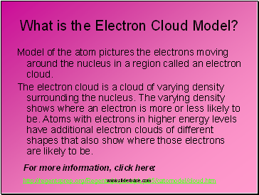 What is the Electron Cloud Model?