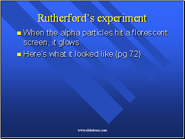 Rutherfords experiment