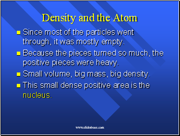 Density and the Atom