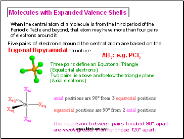 Molecules with Expanded Valence Shells