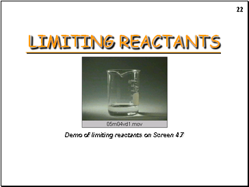 Limiting reactants