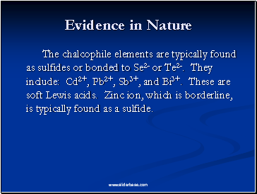 Evidence in Nature