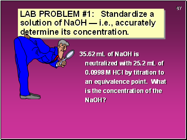 35.62 mL of NaOH is neutralized with 25.2 mL of 0.0998 M HCl by titration to an equivalence point. What is the concentration of the NaOH?