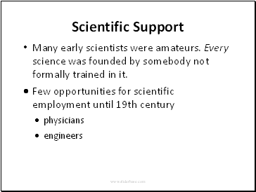 Scientific Support