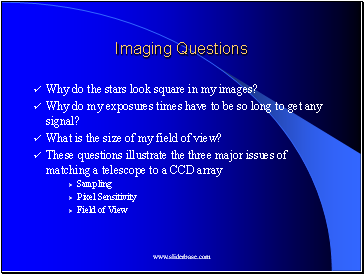Imaging Questions