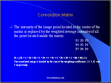 Convolution Matrix