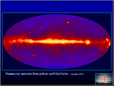 Gamma-ray emission from pulsars and black holes  copyright NASA