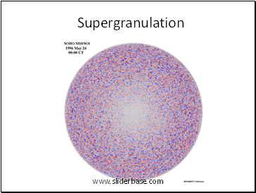 Supergranulation