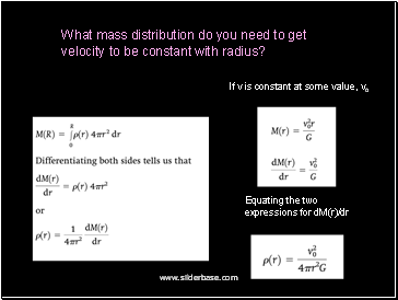 If v is constant at some value, vo