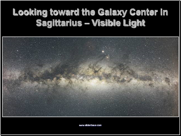 Looking toward the Galaxy Center in Sagittarius  Visible Light