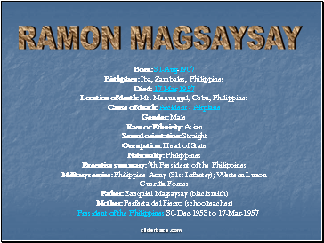 RAMON MAGSAYSAY