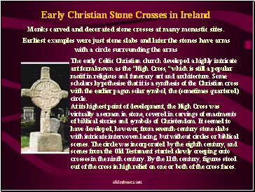 Early Christian Stone Crosses in Ireland