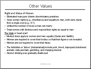 Other Values