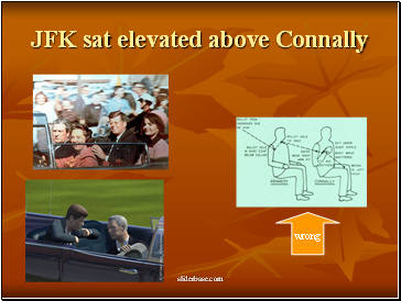 JFK sat elevated above Connally