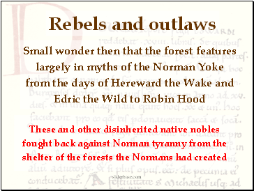 Rebels and outlaws