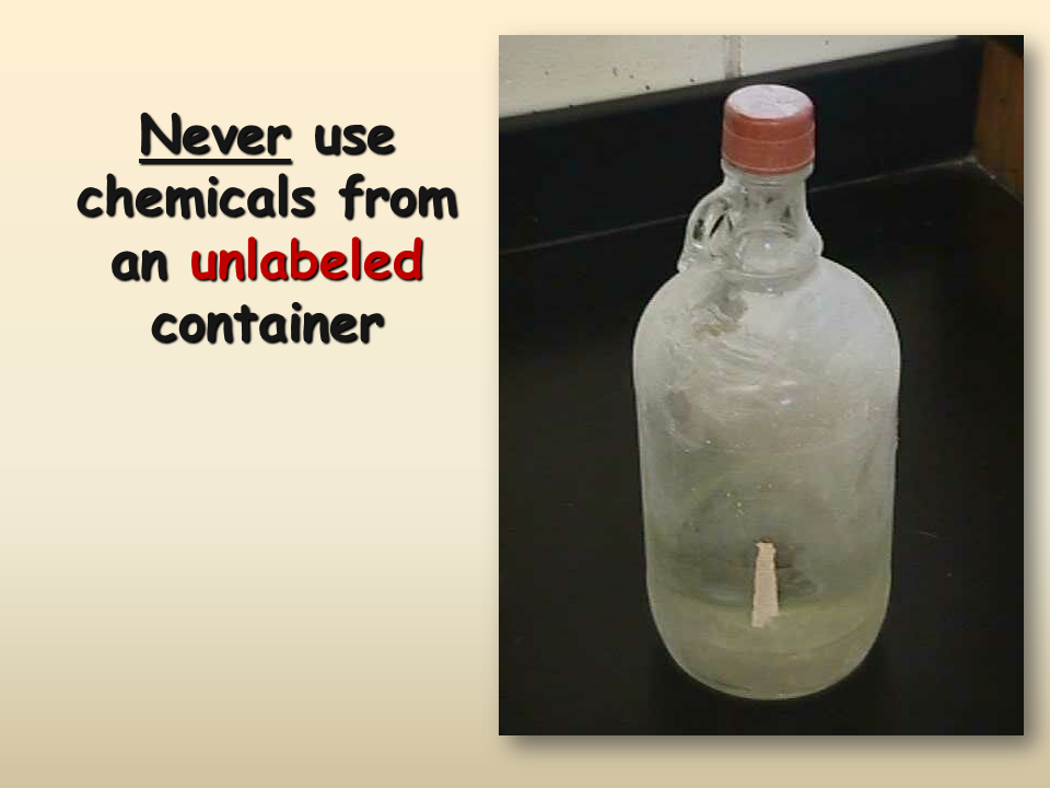 Lab Safety - Presentation Chemistry