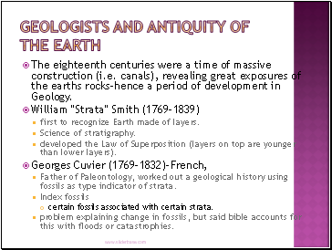 Geologists and Antiquity of the Earth