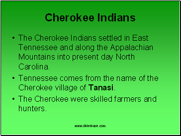 Cherokee Indians
