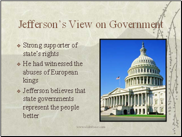 Jeffersons View on Government