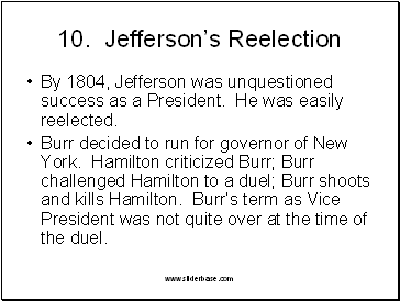 Jeffersons Reelection