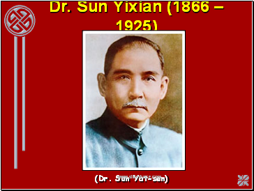 Dr. Sun Yixian (1866  1925)