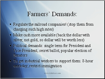 Farmers Demands