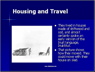 Housing and Travel