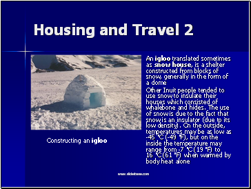 Housing and Travel 2