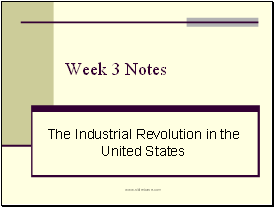 Industrial Revolution - Seminar One