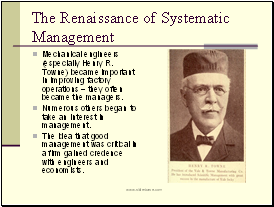 The Renaissance of Systematic Management