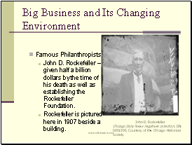 Big Business and Its Changing Environment
