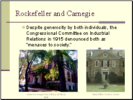 Rockefeller and Carnegie