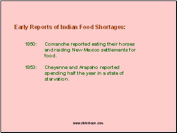1850: Comanche reported eating their horses
