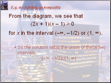E.g. 3A Quadratic Inequality