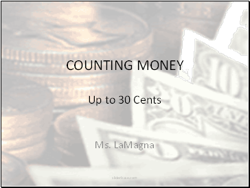 Counting money Up to 30 Cents