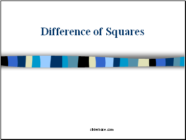 Difference of Squares