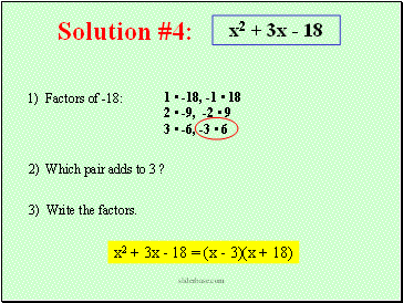 Solution #4: