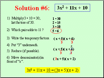 Solution #6: